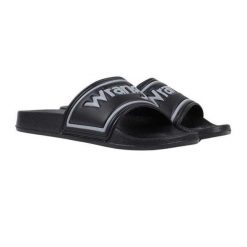Męskie Niskie Klapki Averell. Niebieskie klapki męskie Wrangler, bez wzorów, z materiału, z otwartym noskiem, bez zapięcia. Za 119.99 zł.