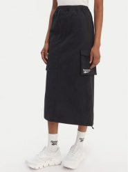 Reebok Spódnica midi Gabrielle RK25513CCW Czarny Regular Fit. Czarne spódnice damskie Reebok, m, bez wzorów, z syntetyku, midi. Za 249.99 zł.