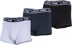 Lahti Pro Bokserki męskie czarne, szare, granat., 3 pary, "s", lahti. Czarne bokserki męskie Lahti Pro, bez wzorów. Za 60.82 zł.