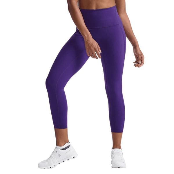 Damskie legginsy kompresyjne 7/8 z wysokim stanem 2XU Form Stash. Fioletowe legginsy damskie 2XU, bez wzorów. Za 582.00 zł.