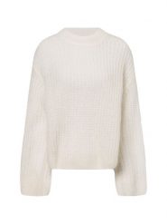 Marie Lund Sweter z dzianiny Kobiety Wełna biały, XL/XXL. Białe swetry nierozpinane damskie Marie Lund, xl, bez wzorów, z dzianiny, eleganckie, bez kołnierzyka, bez ramiączek. Za 299.95 zł.