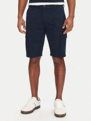 Tommy Jeans Szorty materiałowe Scanton DM0DM21949 Granatowy Regular Fit. Niebieskie szorty męskie Tommy Jeans, bez wzorów, z bawełny. Za 199.99 zł.