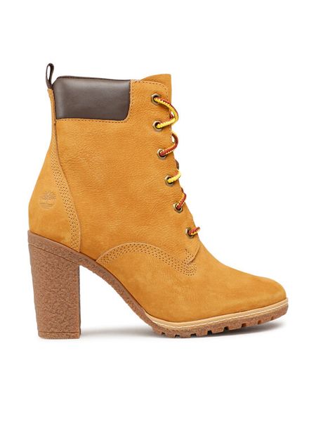 Timberland Botki Tillston Basic 6 Inch TB0A5MM52311 Brązowy. Brązowe botki damskie Timberland, bez wzorów, z nubiku, bez obcasa, na słupku, bez zapięcia. Za 629.99 zł.