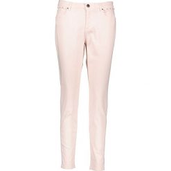 Dżinsy "Poppy" - Slim fit - w kolorze jasnoróżowym. Czerwone jeansy damskie NAF NAF, z aplikacjami, klasyczne, z standardowym stanem. W wyprzedaży za 99.95 zł.