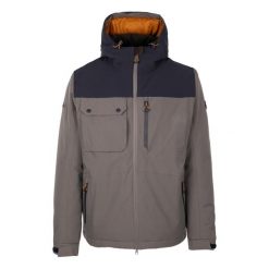 Męska Ocieplana Kurtka Eastwell. Niebieskie kurtki męskie Trespass, na zimę, l, z aplikacjami, z materiału, wakacyjne, z kapturem. Za 437.99 zł.