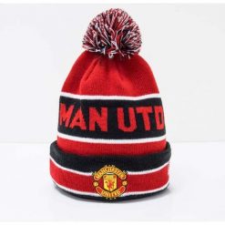 Czapka New Era Manchester United Jake Knit Cuff. Czarne czapki męskie New Era, bez wzorów. Za 149.99 zł.