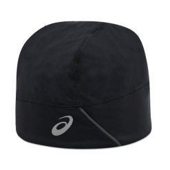 Czapka Asics. Czarne czapki damskie Asics, bez wzorów, sportowe. Za 109.99 zł.