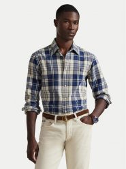 Polo Ralph Lauren Koszula 710953707004 Granatowy Custom Fit. Niebieskie koszule męskie Polo Ralph Lauren, l, bez wzorów, z bawełny, bez kołnierzyka, bez ramiączek. Za 769.99 zł.