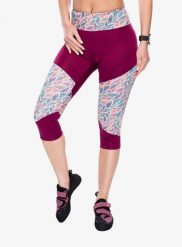 Legginsy wspinaczkowe damskie Ocun Rhea 3/4 Leggings. Czerwone legginsy damskie Ocun, bez wzorów, z elastanu. Za 125.39 zł.