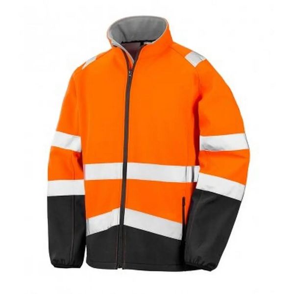 Kurtka Soft Shell SafeGuard Dla Dorosłych. Brązowe kurtki męskie RESULT, m, bez wzorów, z materiału, bez kaptura. Za 229.99 zł.