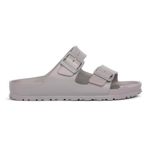 Klapki damskie Birkenstock Arizona Eva Stone Concalz S. Szare klapki damskie Birkenstock, bez wzorów, z materiału, bez obcasa, bez zapięcia. Za 358.00 zł.