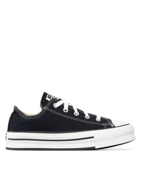 Converse Trampki Chuck Taylor All Star Eva Lift Ox 272857C Czarny. Czarne trampki i tenisówki damskie Converse, bez wzorów, z materiału, bez zapięcia. Za 199.99 zł.