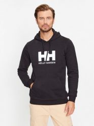Helly Hansen Bluza Logo 33977 Czarny Regular Fit. Czarne bluzy męskie Helly Hansen, m, bez wzorów, z bawełny, bez ramiączek, bez kaptura. Za 305.99 zł.