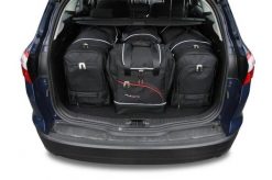 Torby Do Bagażnika Ford Focus Kombi 2011-2018 4Szt Kjust. Czarne torby podróżne damskie KJUST, bez wzorów, z kauczuku. Za 1,233.00 zł.