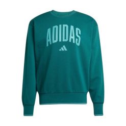 Bluza męska adidas Collegiate Sweat zielona JM1733. Zielone bluzy męskie Adidas, m, bez wzorów, eleganckie, bez ramiączek, bez kaptura. Za 199.00 zł.
