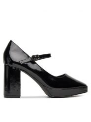 DeeZee Czółenka 3995 Czarny. Czarne czółenka damskie DeeZee, bez wzorów, ze skóry, bez obcasa, bez zapięcia. Za 149.99 zł.