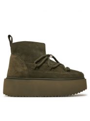 Inuikii Śniegowce Classic Low Platform 75204-004 Khaki. Brązowe śniegowce damskie Inuikii, ze skóry, bez zapięcia. Za 839.99 zł.