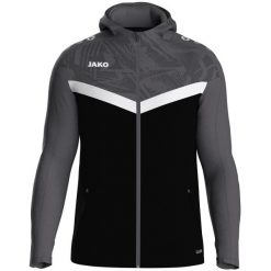 Bluza dresowa z kapturem zapinana na zamek Jako Iconic. Czarne bluzy damskie Jako, xl, bez wzorów, z dresówki, klasyczne, bez ramiączek, z kapturem. Za 276.45 zł.