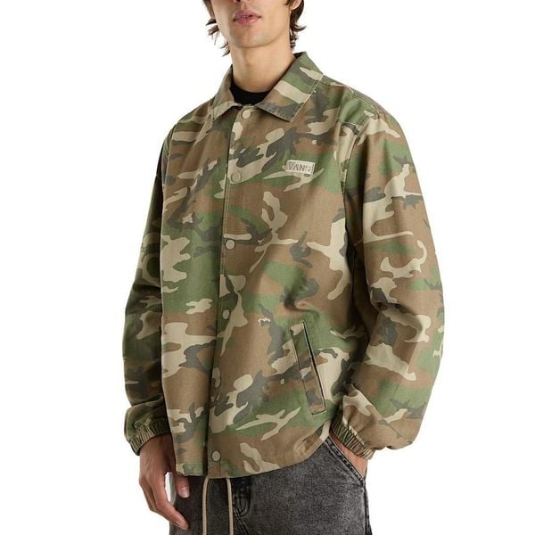 Kurtka VANS TORREY CANVAS COACH JA Zielony. Zielone kurtki męskie Vans, xs, bez wzorów, z tkaniny, bez kaptura. Za 195.99 zł.