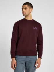 MESKA BLUZA LEE WOBBLY LEE SWS VELVET BEET 112355744. Bluzy męskie Lee, m, bez wzorów, bez ramiączek, bez kaptura. Za 159.99 zł.