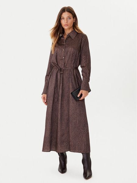 JOOP! Sukienka koszulowa 58 JW243D268 30049375 Beżowy Regular Fit. Brązowe sukienki damskie JOOP!, bez wzorów, z syntetyku, bez kołnierzyka, bez ramiączek, koszulowe. Za 689.99 zł.