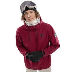 Kurtka snowboardowa męska W1 Groenland. Brązowe kurtki sportowe męskie SIROKO, m, bez wzorów, z materiału, z kapturem, narciarskie. Za 383.00 zł.