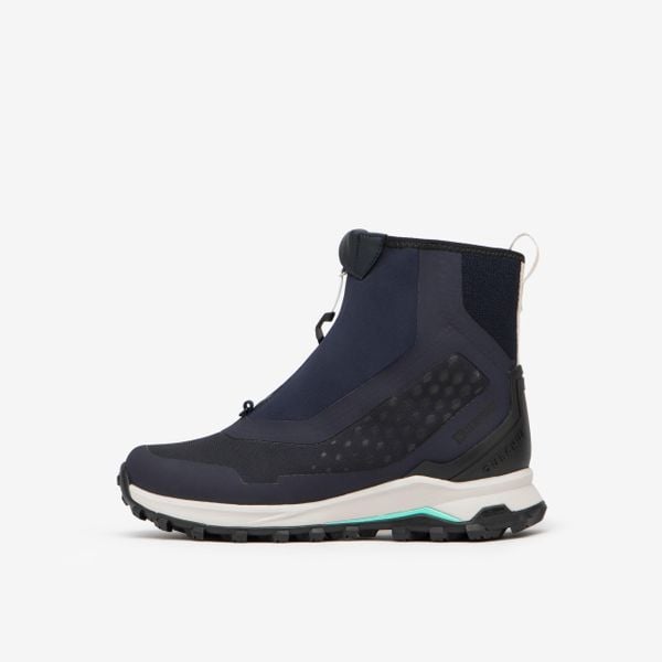 Buty turystyczne damskie Quechua MH900 Pro Mid wodoodporne. Niebieskie obuwie trekkingowe damskie QUECHUA, przed kolano, bez zapięcia. Za 549.99 zł.