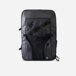 Plecak transportowy na rower XC RACE BAG. Czarne plecaki męskie ROCKRIDER, bez wzorów, z materiału, biznesowe. Za 299.99 zł.