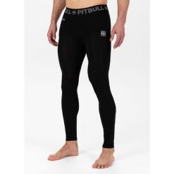 Legginsy do MMA męskie Pitbull West Coast Performance Small Logo. Czarne bielizna sportowa męska PITBULL, m, bez wzorów. Za 159.00 zł.