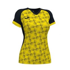 Koszulka do piłki nożnej damska Joma Supernova III. Czarne bluzki damskie Joma, s, bez wzorów, sportowe, bez kołnierzyka, bez ramiączek. Za 132.50 zł.