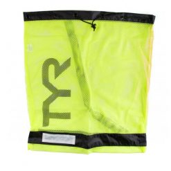 Worek plecak pływacki unisex Tyr Alliance Big Mesh Mummy. Czarne plecaki damskie TYR, bez wzorów, z meshu, sportowe. Za 119.00 zł.