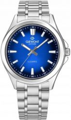 Zegarek Giewont Zegarek Męski Elegance Sapphire Srebrno Niebieski GW5160-B3. Niebieskie zegarki męskie Giewont, bez wzorów. Za 211.15 zł.