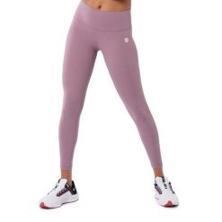 Legginsy sportowe ze średnim stanem Fitness Siroko Luxe. Fioletowe legginsy damskie SIROKO, bez wzorów, z elastanu. Za 106.00 zł.