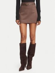 Guess Spódnica mini W6YD06 W2890 Brązowy Regular Fit. Brązowe spódnice damskie Guess, m, z aplikacjami, z syntetyku, mini. Za 474.99 zł.