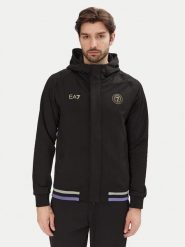 EA7 Emporio Armani Bluza 7M000259 AF13526 UC001 Czarny Regular Fit. Czarne bluzy męskie EA7 Emporio Armani, l, bez wzorów, z syntetyku, bez ramiączek, bez kaptura. Za 359.99 zł.