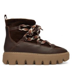 Śniegowce Tamaris. Brązowe śniegowce damskie Tamaris, bez zapięcia. Za 549.99 zł.