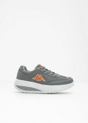Sneakersy Kappa na lekkiej platformie. Szare obuwie sportowe damskie bonprix, bez wzorów, bez zapięcia. Za 179.99 zł.