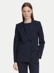 Weekend Max Mara Marynarka Colibri 2625916021 Granatowy Regular Fit. Niebieskie marynarki i żakiety damskie Weekend Max Mara, bez wzorów, z bawełny, bez kołnierzyka, bez ramiączek. Za 1,339.00 zł.