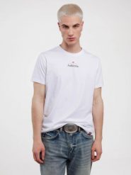 Koszulka męska z linii Authentic z nadrukiem biała Techmunen 101. Białe t-shirty męskie BIG STAR, l, z aplikacjami, z bawełny, bez kołnierzyka, bez ramiączek. Za 99.99 zł.
