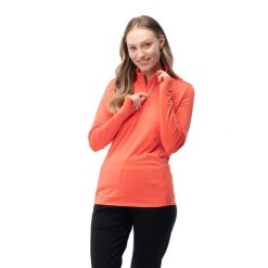 Damska Bluza Runlo. Brązowe bluzy damskie MARTES ESSENTIALS, m, bez wzorów, z elastanu, bez ramiączek, z kapturem. Za 88.99 zł.