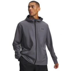 Kurtka męska Under Armour Unstoppable Woven Jacket 6014621. Brązowe kurtki męskie Under Armour, m, bez wzorów, z elastanu, z kapturem. Za 520.25 zł.