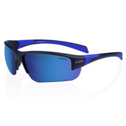 Okulary przeciwsłoneczne BIKE SAN SALVO Matt Black Blue REVO + ETUI. Czarne okulary przeciwsłoneczne damskie OPC. Za 179.99 zł.