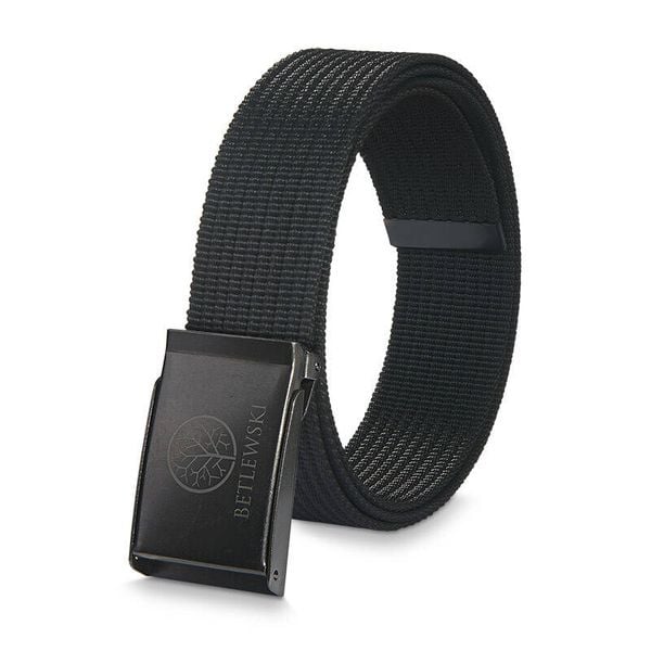 Pasek parciany BETLEWSKI czarny PRC-01_GR-2 5XL. Czarne paski męskie Betlewski, z materiału. Za 59.99 zł.