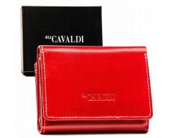 Portfel skórzany 4U Cavaldi RD-17-GCL czerwony. Czerwone portfele damskie 4U Cavaldi, ze skóry. Za 56.00 zł.