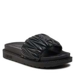 Klapki Big Star Shoes. Czarne klapki damskie BIG STAR SHOES, bez wzorów, retro, bez obcasa, bez zapięcia. Za 119.99 zł.