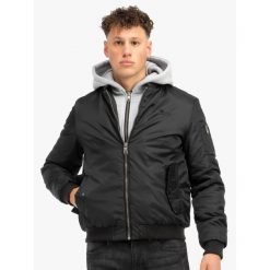 Kurtka z kapturem Lonsdale Clifton All Seasons. Czarne kurtki męskie Lonsdale, s, bez wzorów, z polaru, eleganckie, z kapturem. Za 511.00 zł.