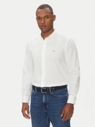 Tommy Hilfiger Koszula MW0MW39966 Biały Regular Fit. Białe koszule męskie Tommy Hilfiger, m, bez wzorów, z bawełny, bez kołnierzyka, bez ramiączek. Za 209.99 zł.