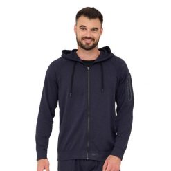 Bluza męska wełniana z kapturem Brubeck OUTDOOR MERINO. Szare bluzy męskie Brubeck, m, bez wzorów, z elastanu, z kapturem, outdoorowe. Za 439.00 zł.