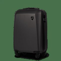 WALIZKA MAŁA KABINOWA WINGS PLOVER 20" DARK GREY. Szare walizki damskie Wings, bez wzorów, z materiału, małe. Za 109.00 zł.