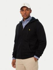 Polo Ralph Lauren Bluza 710B28290001 Czarny Regular Fit. Czarne bluzy męskie Polo Ralph Lauren, m, bez wzorów, z bawełny, bez ramiączek, bez kaptura. Za 879.99 zł.